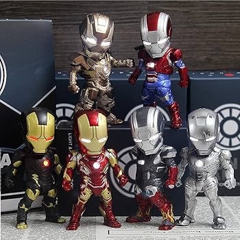 アイアンマン マーク 6 & アイアンパトリオット フィギュアセット Amazon.co.jp: 6体セットモデル（アイアンパトリオット/MK2/22