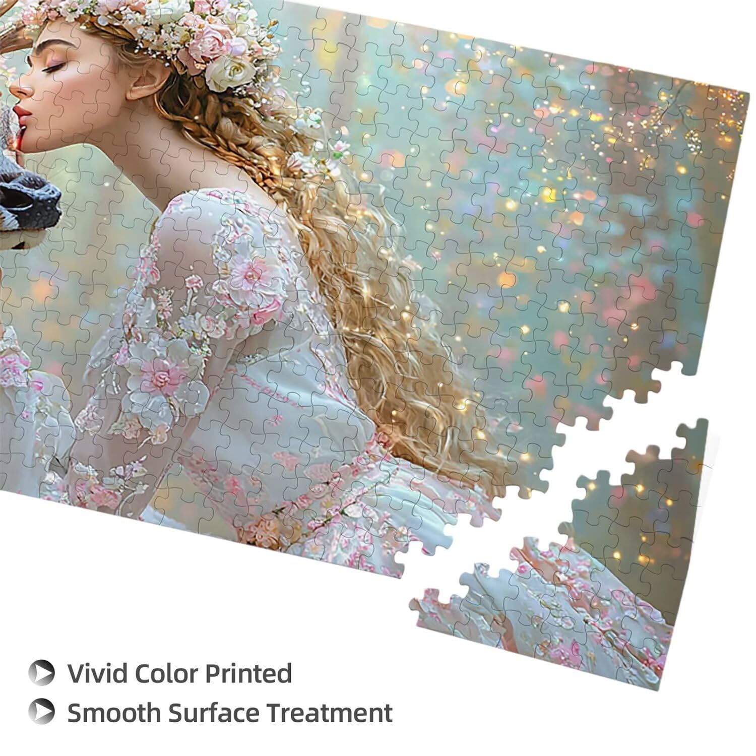 Puzzle de Madera para Adultos 1312 Piezas - ELK Fairy, Obra de Arte de Juego de Rompecabezas para Adultos, Puzzle de Impresión de Alta Definición Multicolor, Pasatiempo Creativo Regalo b-715