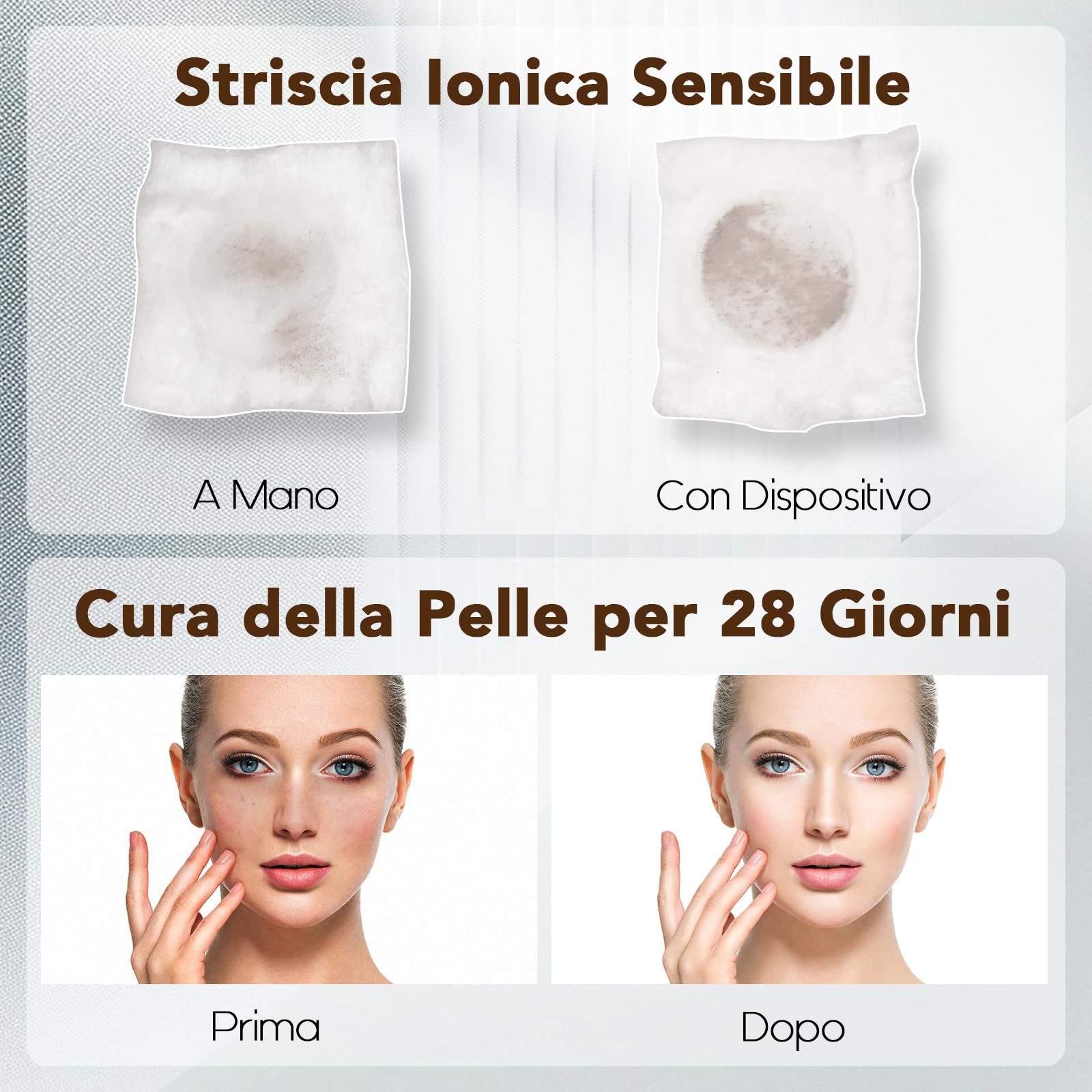 DOCOCO Massaggiatore Viso Antirughe Lifting Microcorrente 3 Modi, Elettrico per Pulizia Profonda Rassodare