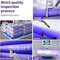 FBSPORT Légumiós Tornaszőnyeg 3m x15 cm, Hordtáskával és Pumpával 6