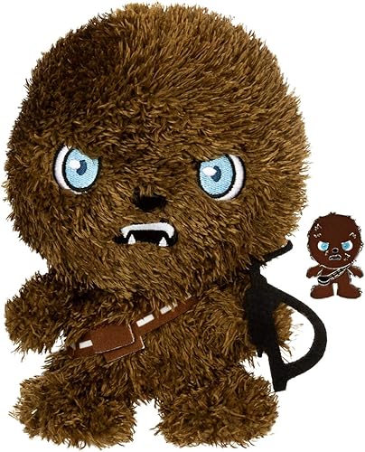 Star Wars Chewbacca - Peluche estilizado de 7 pulgadas con pin esmaltado