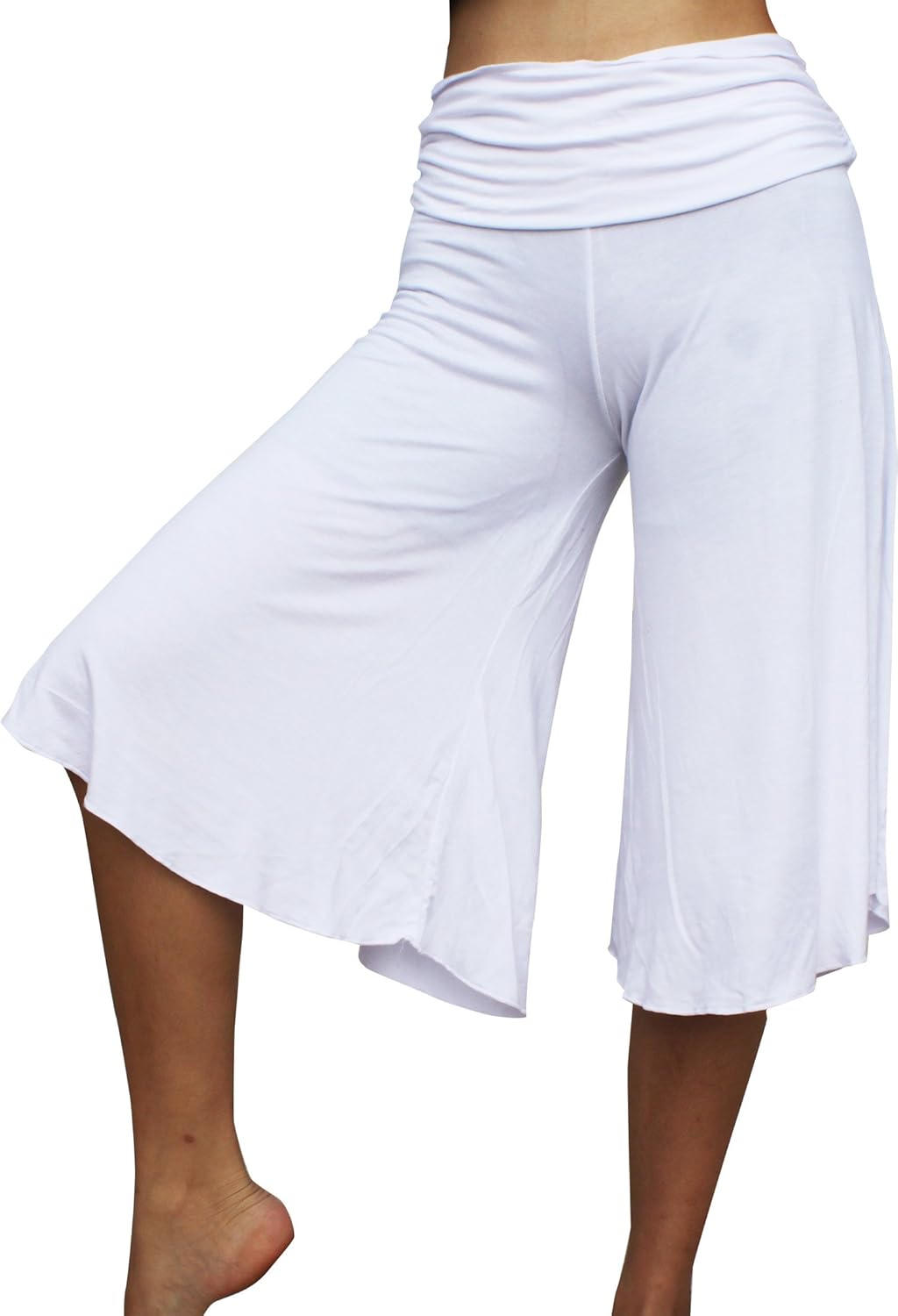 Full Funk Flared Spandex Shorts Activewear Yoga Capri Free Flow Pants