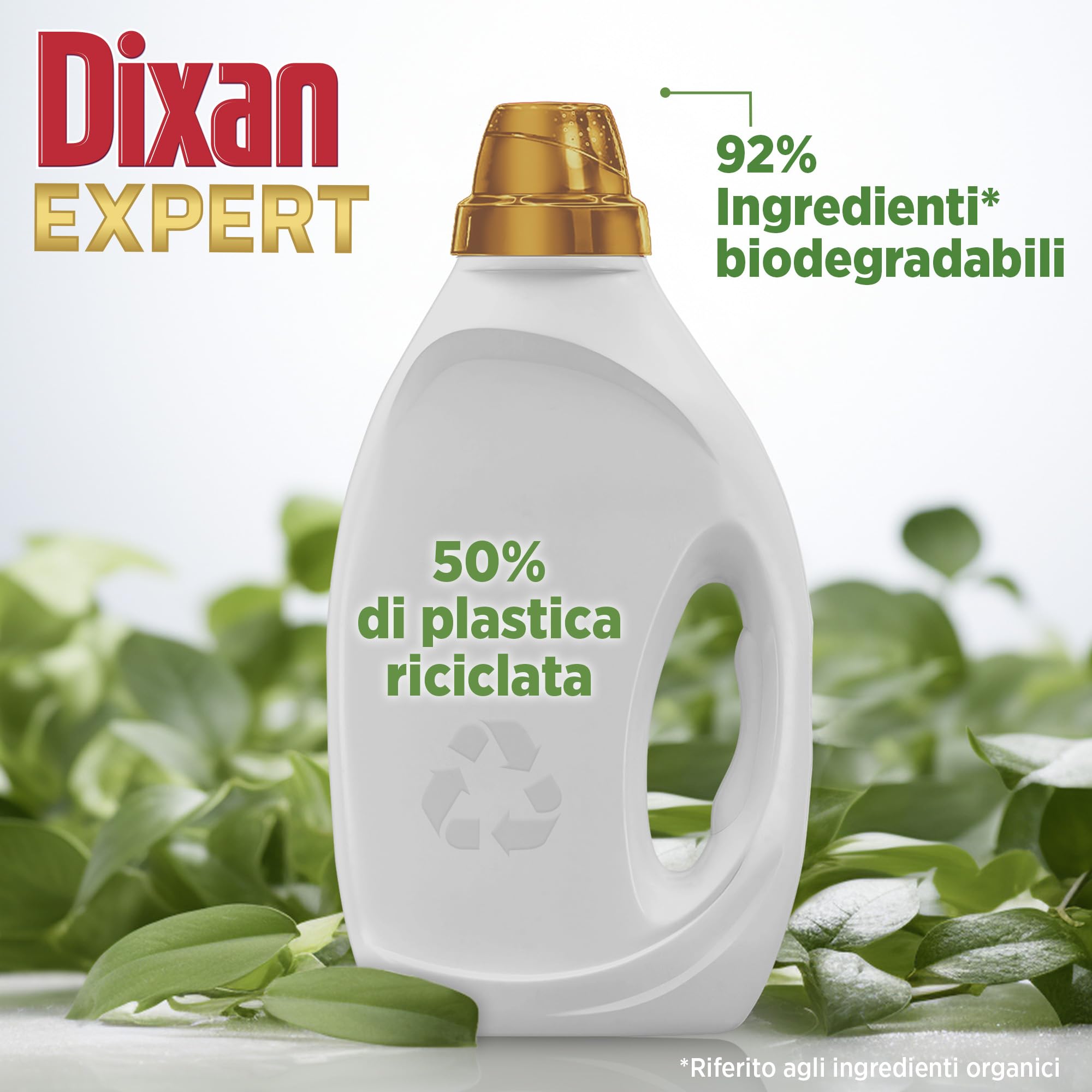 Dixan Liquido Expert Smacchiante Detersivo Lavatrice, 6 confezioni da 17 Lavaggi, Detersivo liquido per una pulizia profonda del bucato e freschezza igienica per lavatrice, Rimuove le macchie da 20°C