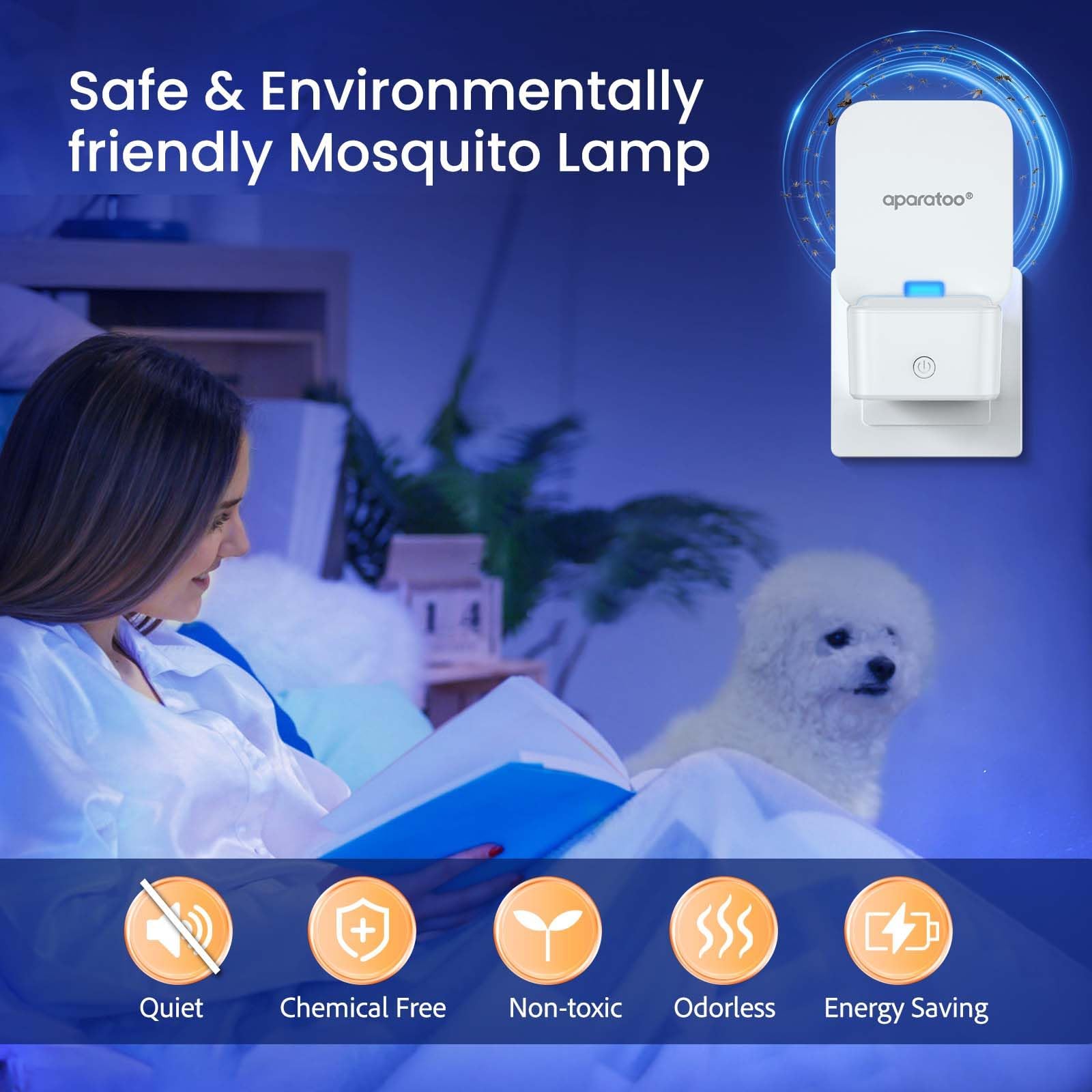 Insektenvernichter Elektrisch,Fliegende Insektenfalle, Plug-in-Fruchtfliegenfalle Innenbereich Elektrische Fliegenfalle UV-Licht Obstfliegenfalle für Fruchtfliegen,Moskitos,Mücken 2 Device+10 Refills