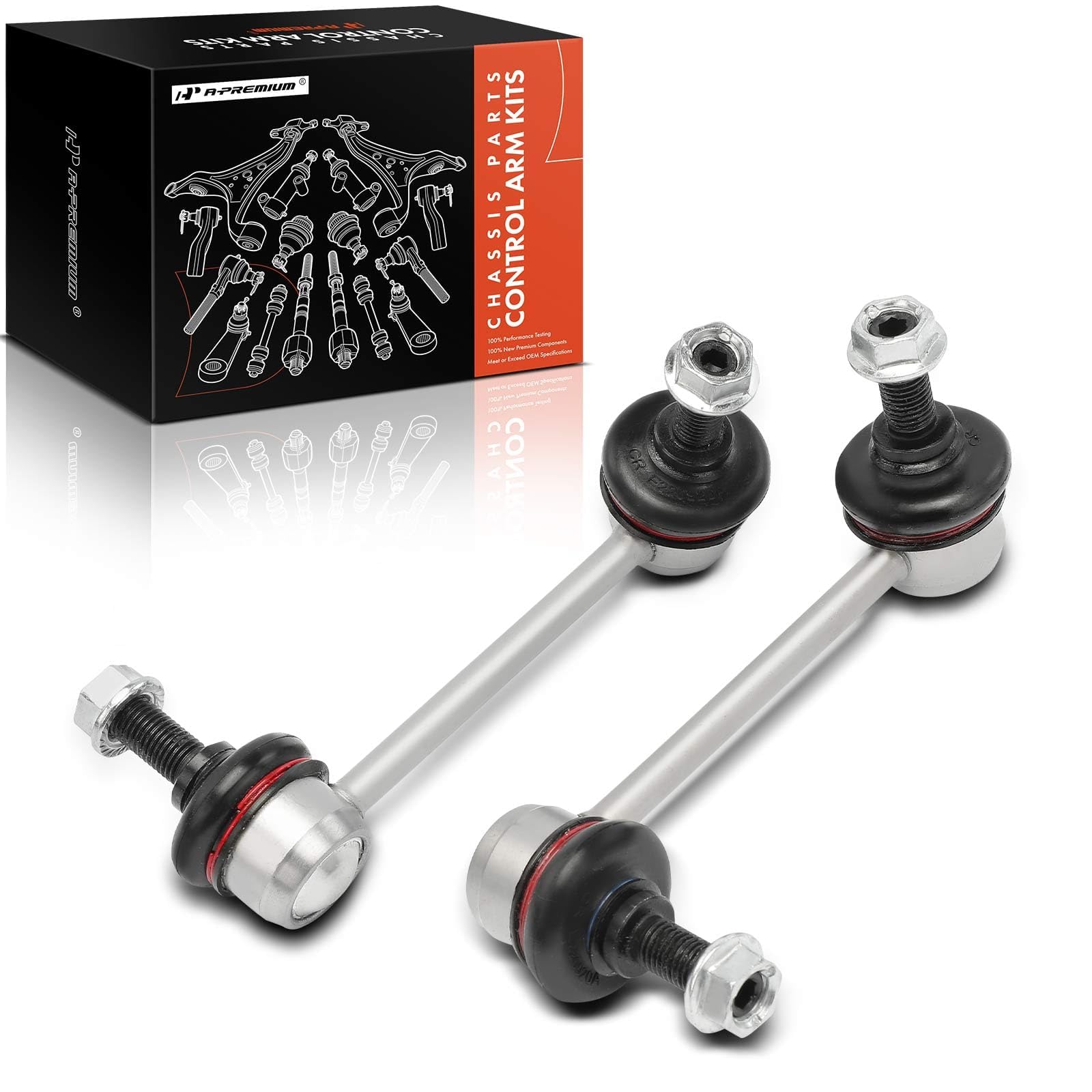 A-Premium 2 x Rear Sway Bar Links Stabilizer Bar Links, Compatible