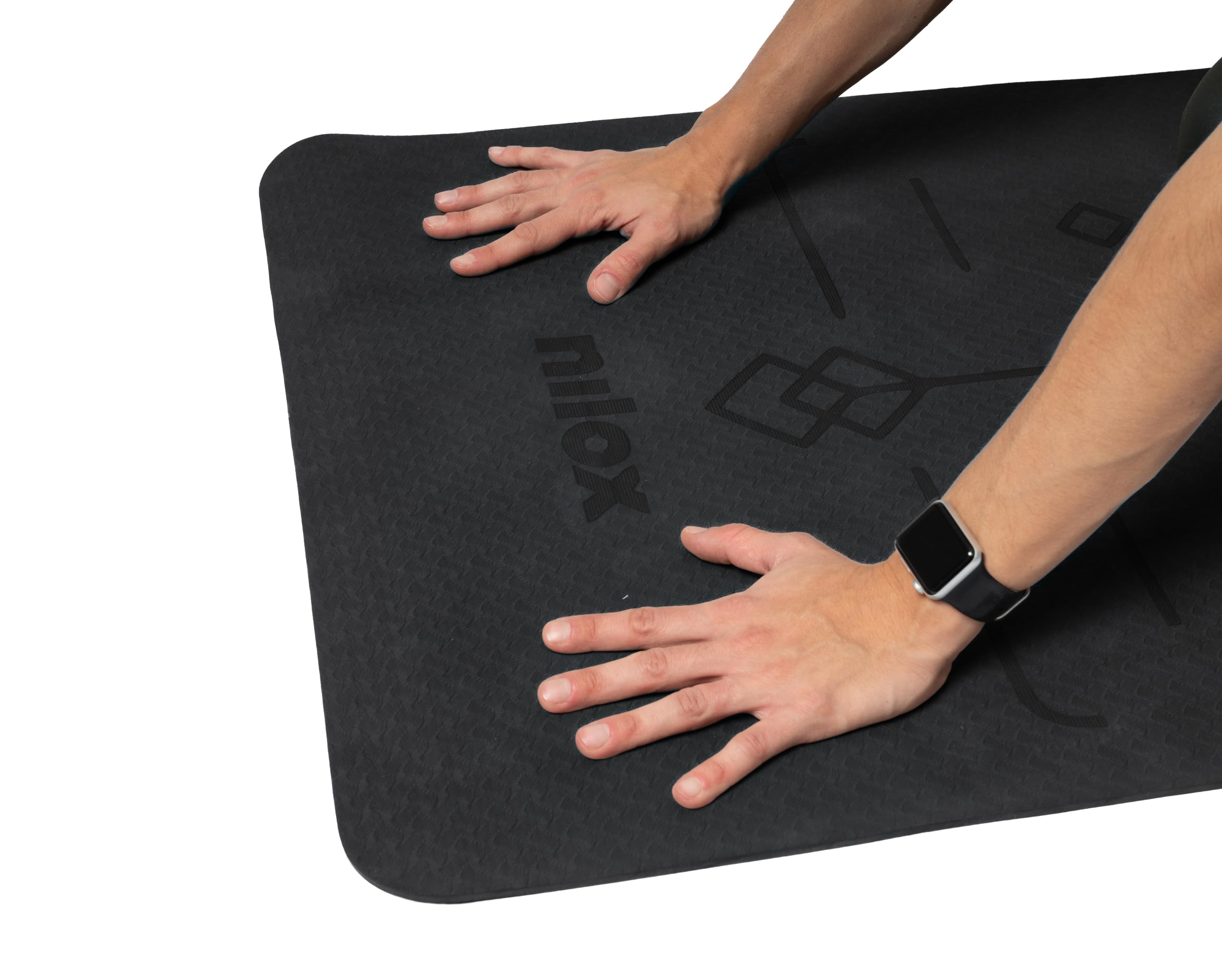 Nilox Tappetino Fitness in TPE, Tappetino Yoga Antiscivolo e Morbido per le Articolazioni, Tappetino Pilates e Ginnastica Dolce, Spessore 5mm, 182 x 68 cm