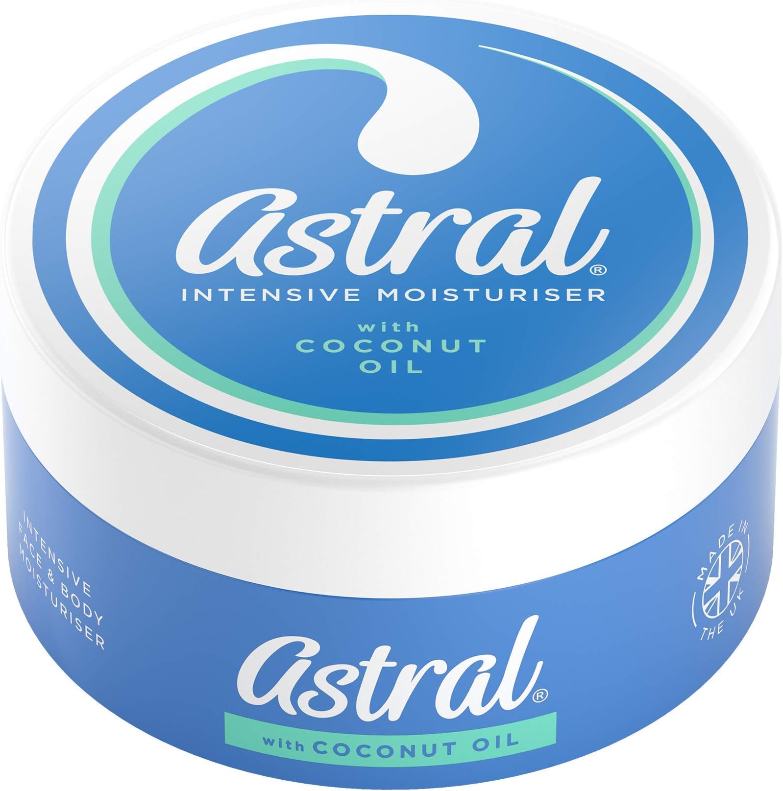 Astral Face & Body Intensive Moisturiser Cream with Coconut Oil 200ml