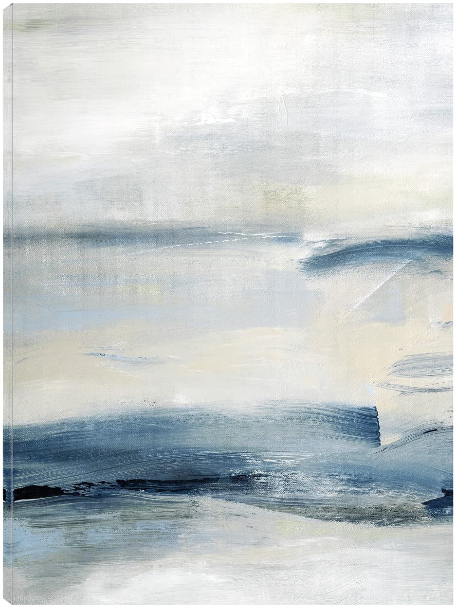 Fine Art Canvas Drifting Tides I Canvas Wall Decor by Artist Judy Shapiro for Living Room Bedroom Bathroom