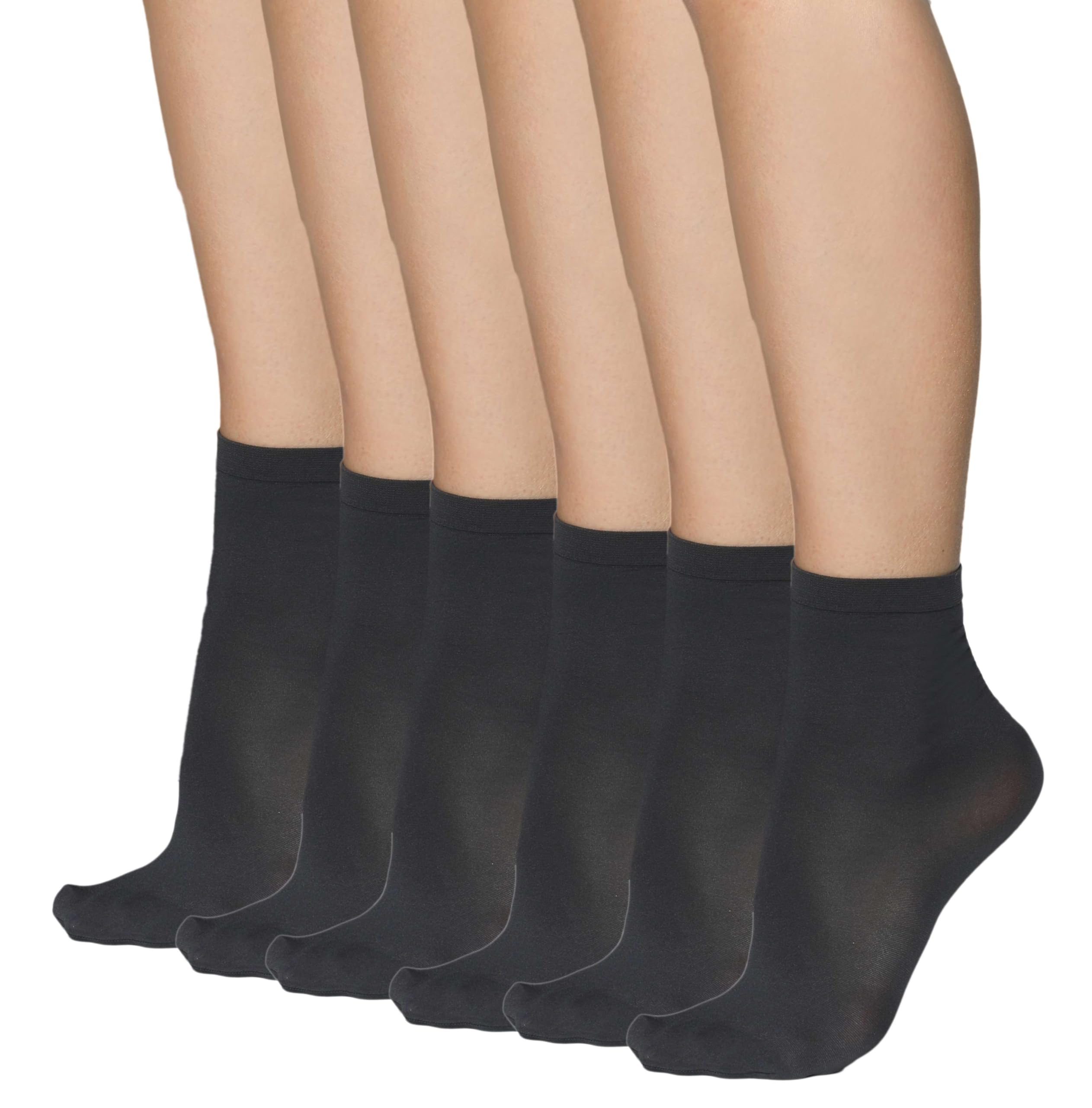 Calzini Donna 40 Denari - Microfibra Opaca Con Fascia Comfort, Taglia Unica - Foto 7