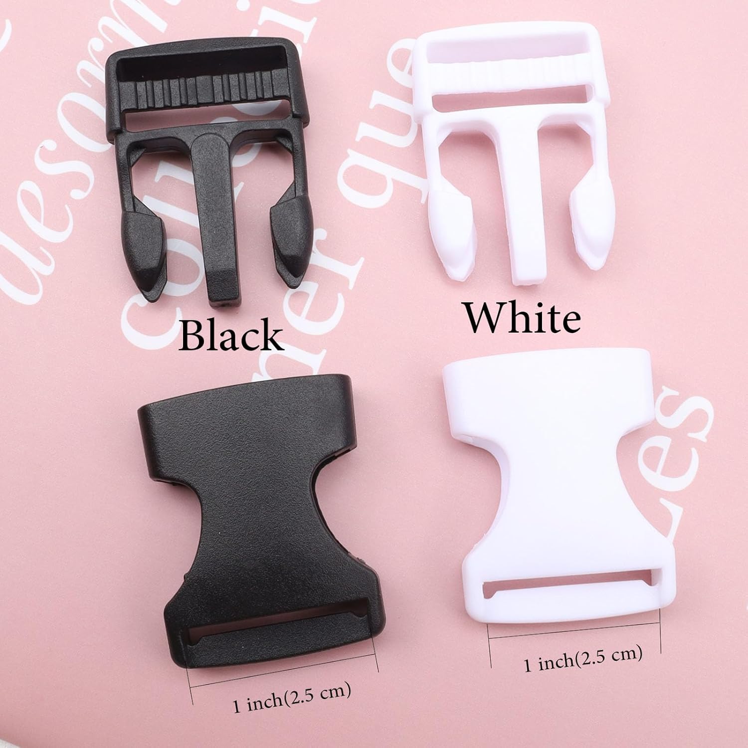 1 In Plastic Buckles Quick Side Release for Luggage Straps, Pet Collars, Backpacks Repair 10 Pack - Image 2