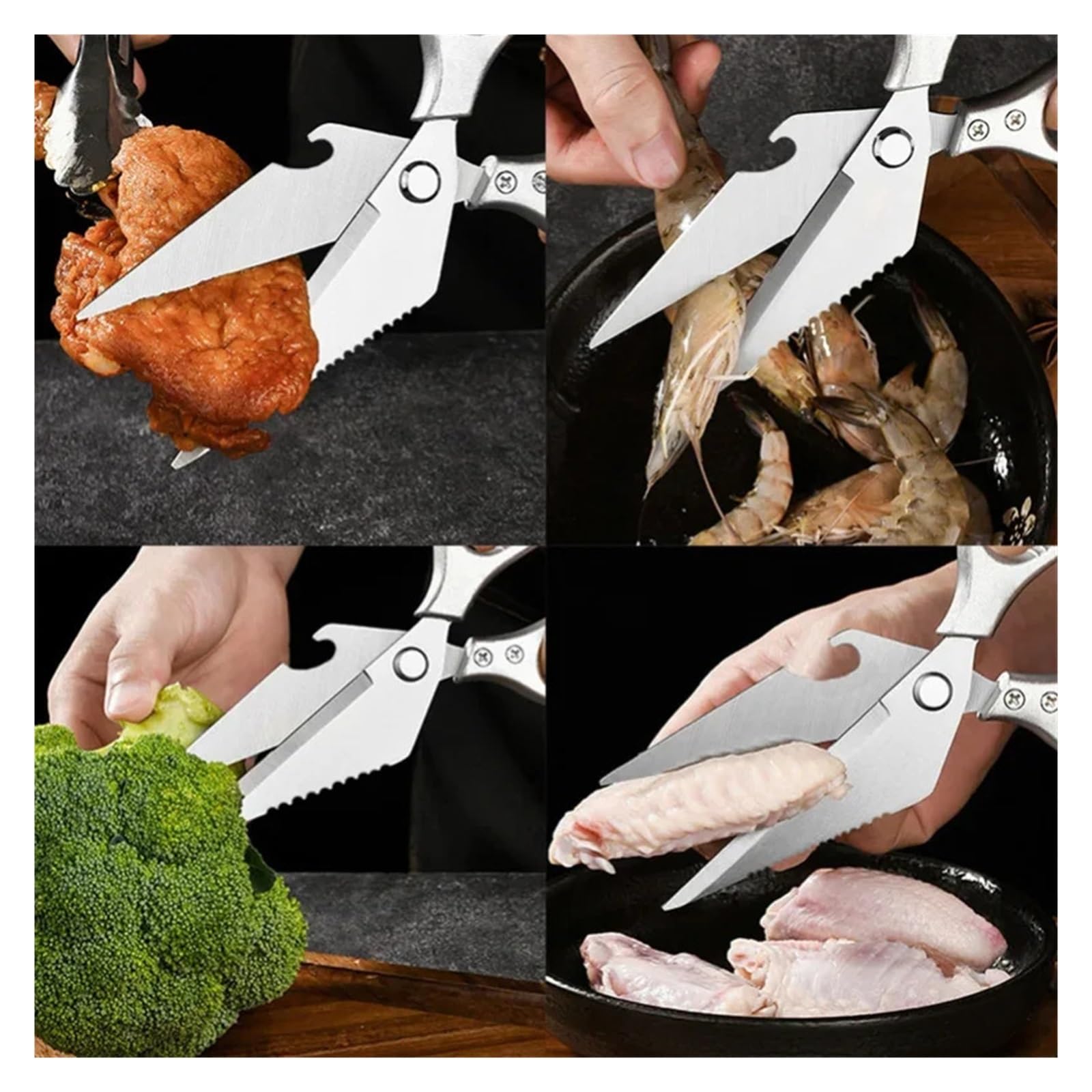 Edelstahl-Hühnerknochenschere, multifunktionale Küche, Fischschneider, Gemüse, Kochen, Grillen