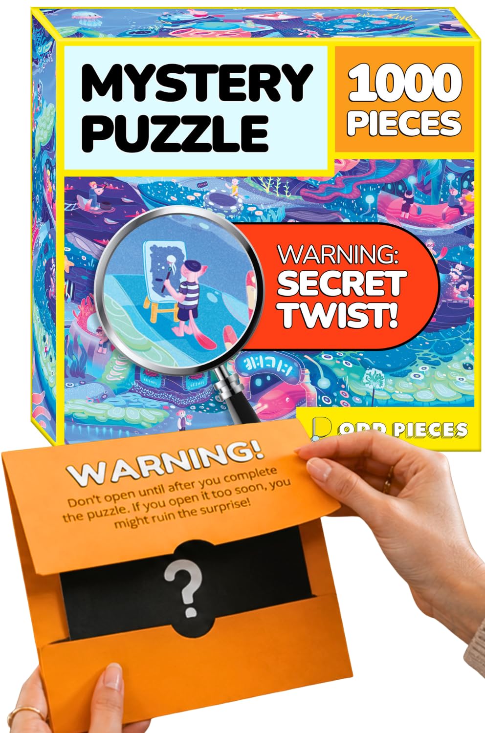 Odd Pieces Puzzle 1000 elementów - magiczna tajemnicza historia tajemnicze zakończenie puzzle - idealny wieczór gier dla dorosłych i dzieci - wyzwanie tematyczne oceanu (poza wodorostami)