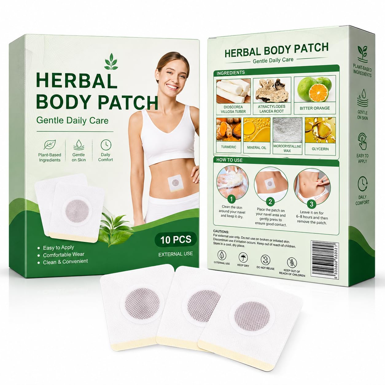40 cerotti per la cura del corpo a base di erbe con ingredienti