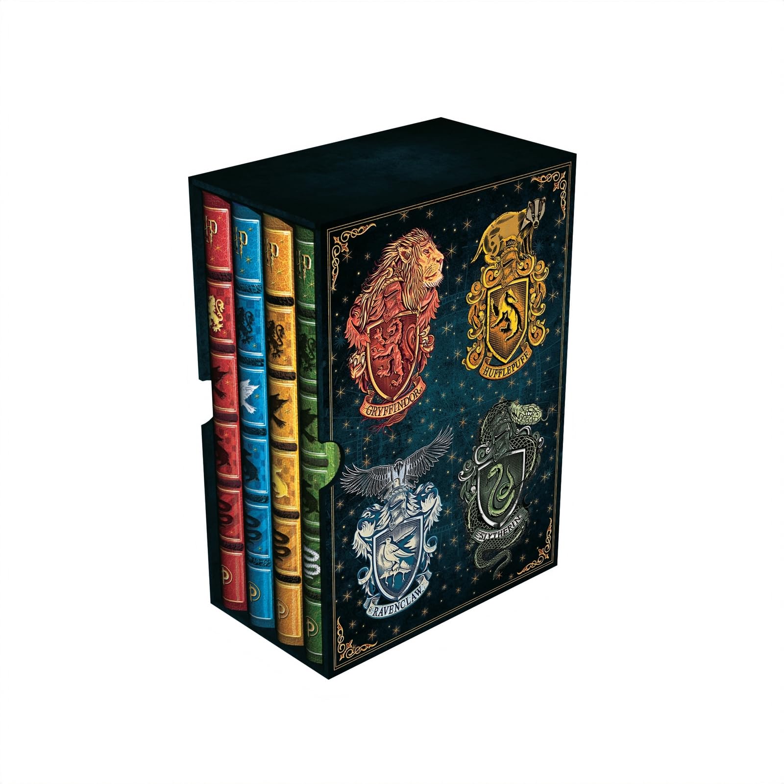 Coffret collector Paperblanks HARRY POTTER Les 4 maisons de Poudlard Assortiment de papeterie Midi