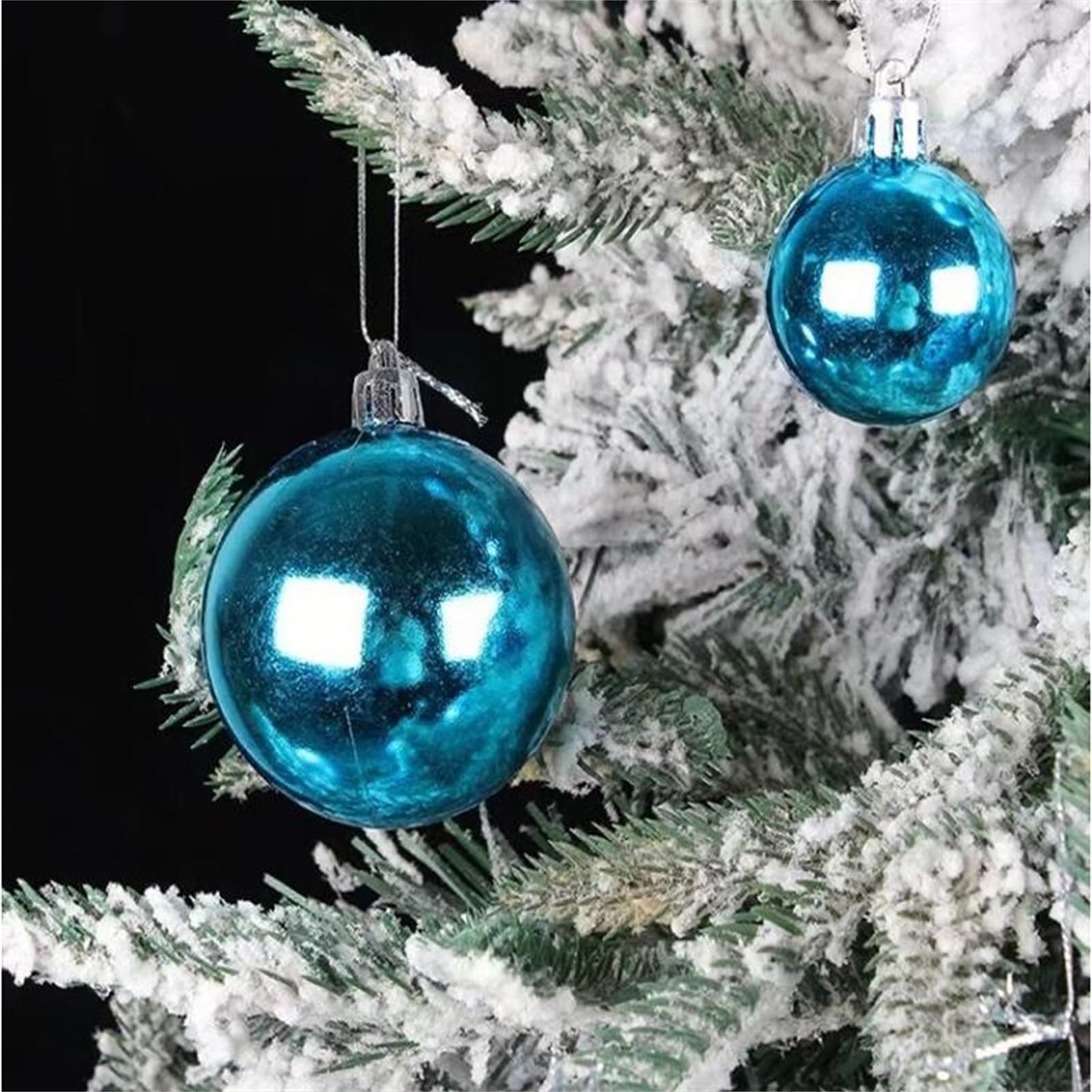 Weihnachtskugel groß,6 cm 100 Stück Hohle Box Set Hängeanhänger Blumentopf Metall Bad Hängeregal Hängestuhl Outdoor