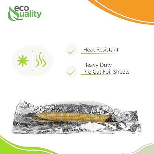 Miniatura 3 de Hojas de aluminio de alta calidad precortadas, 2000 unidades, 12 x 10.75 pulgadas, para restaurantes, almuerzo, comida para llevar, bolsa de