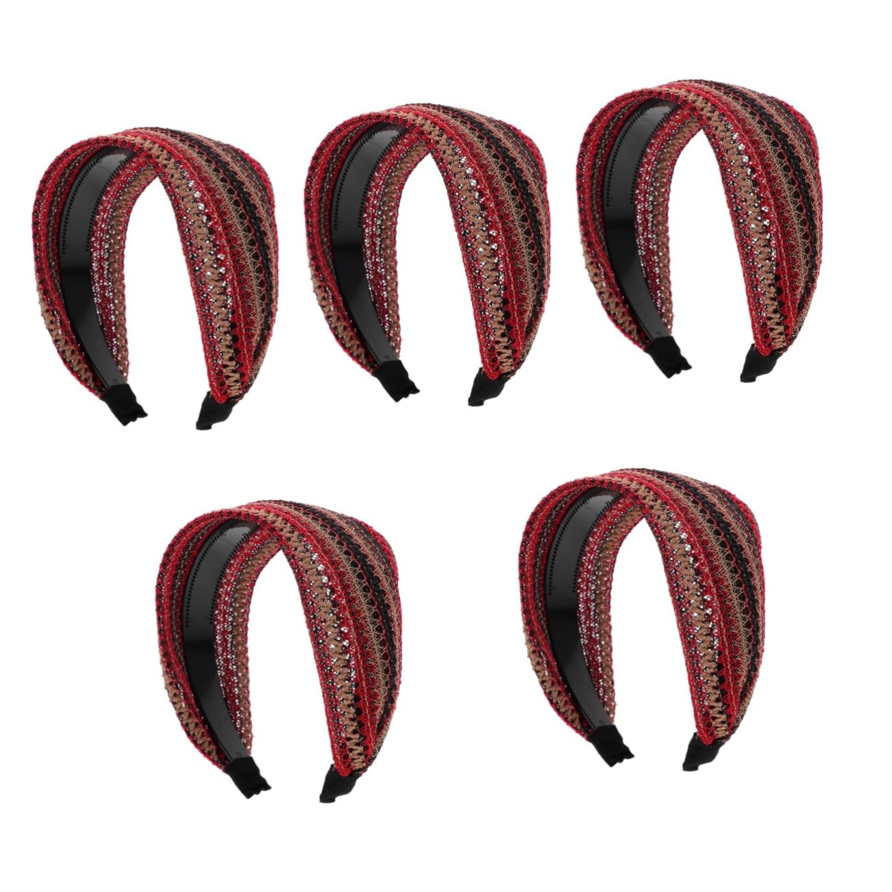 Didiseaon 5 Uds Diadema Diademas De Elegantes Bandas Para El Cabello Aros Delicados Para El Cabello Tocado Decorativo Decoraciones Para El Cabello Femeninos Arte Tocado Ancho