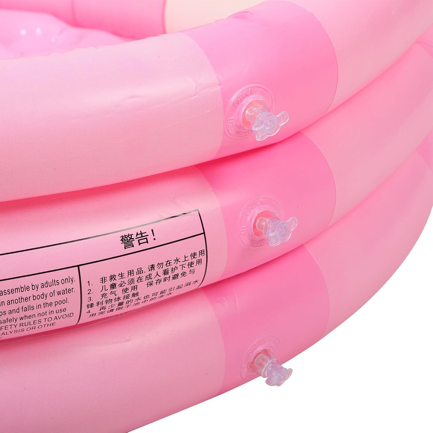 PVC Round Inflatable Pool Small Bath Swimming Pool for Boys and Reusable Summer for Indoor Outdoor Parties and Beach Fun