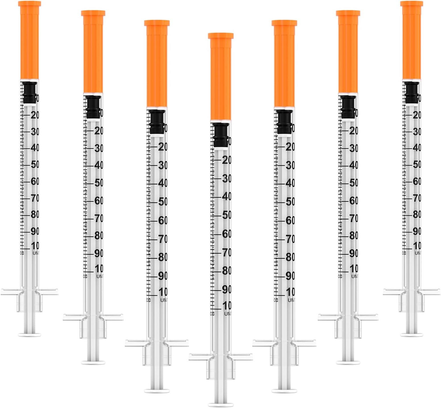 1ml/cc U-100 Disposable Syringes with Needle – 30G 5/16" (8mm), Individually Wrapped 30 Pcs