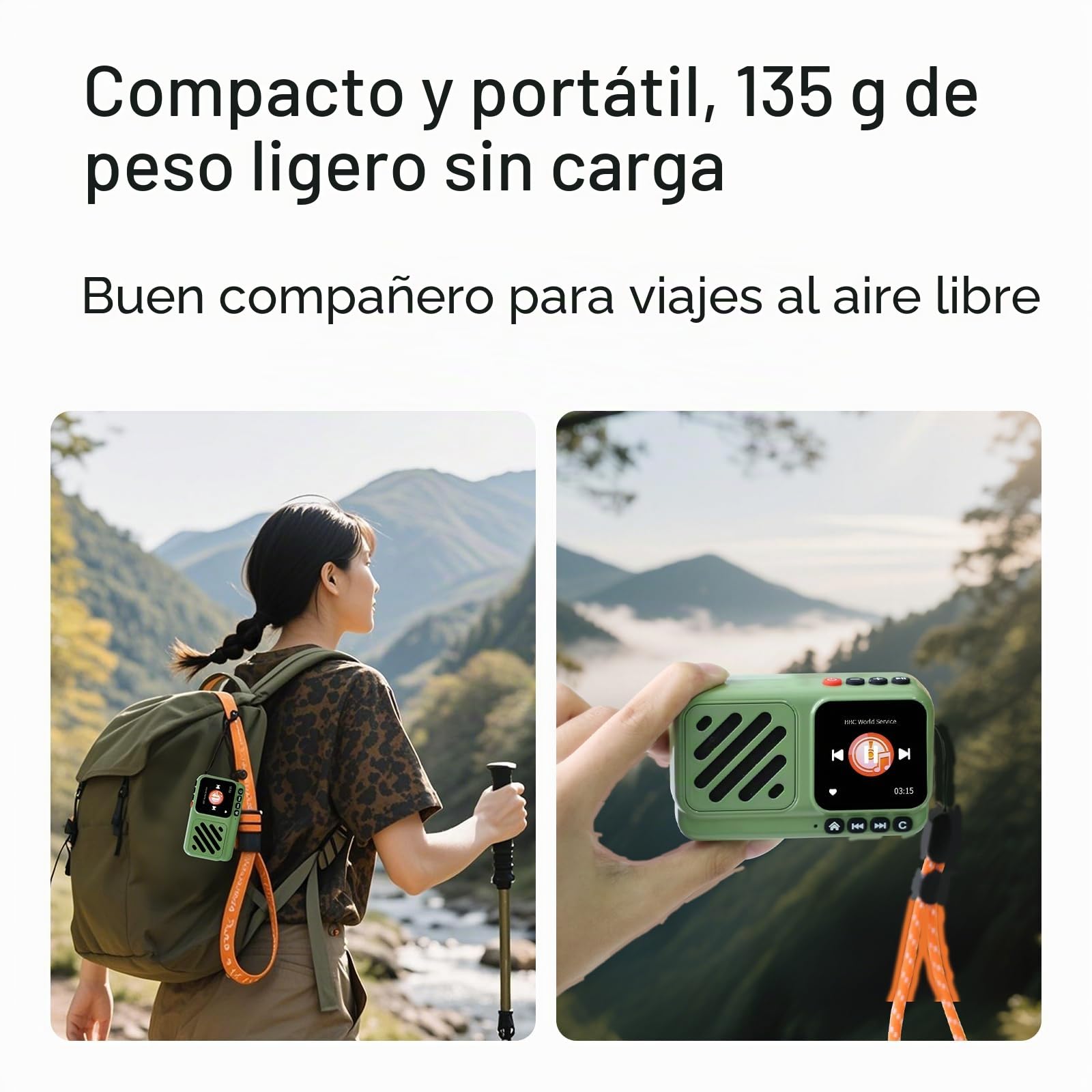 Choyong Voyager - Altavoz Bluetooth inalámbrico portátil con WiFi/4G, estación de radio por Internet, BT5.3, electrónica para el hogar, viajes, al aire libre