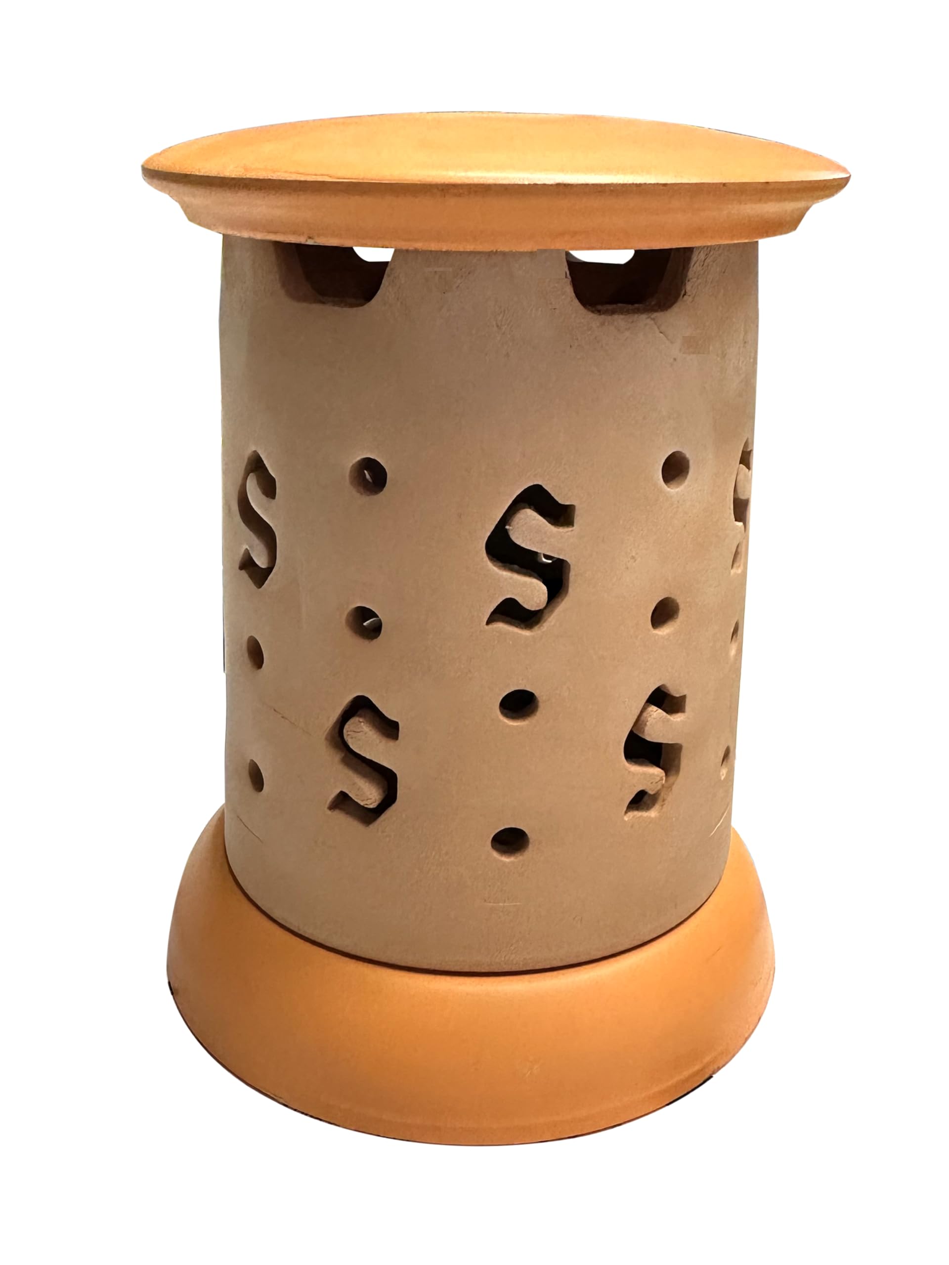 Emanador antimosquitos de Terracota Fabricado en Italia, portavelas para Exterior, Hecho a Mano