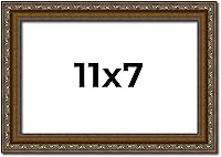 Vista 127 de Marco de fotos completo de madera dorada envejecida de 16 x 20 pulgadas con plexiglás acrílico UV, parte trasera de tablero de espuma y accesorios