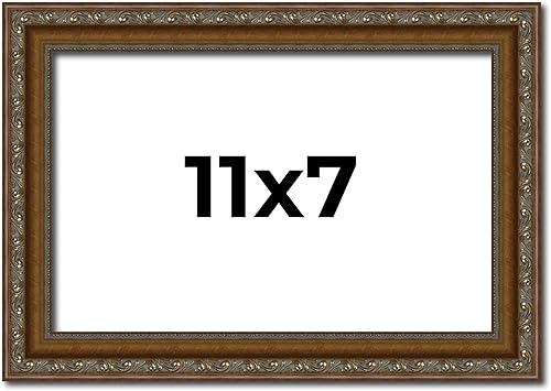 Miniatura 127 de Marco de fotos completo de madera dorada envejecida de 16 x 20 pulgadas con plexiglás acrílico UV, parte trasera de tablero de espuma y accesorios