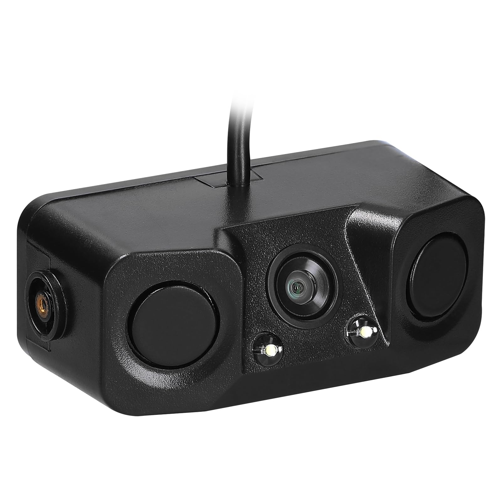 Shkalacar Telecamera Radar per Retromarcia visiva, 3 in 1 Telecamera per Retromarcia Impermeabile Videocamera per Retromarcia per Auto con 2 Radar Che Rilevano Sensori e Cicalino