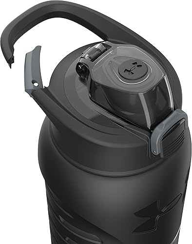 Miniatura 5 de Under Armour Dominate - Botella de agua de acero inoxidable, 24 onzas, agarre corporal de silicona, aislada al vacío, mosquetón de transporte, tapa