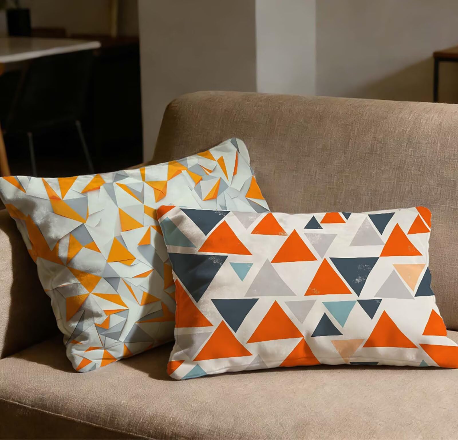 Taie d'oreiller 40x70 cm velours lot de 2 housses de coussin rectangulaire