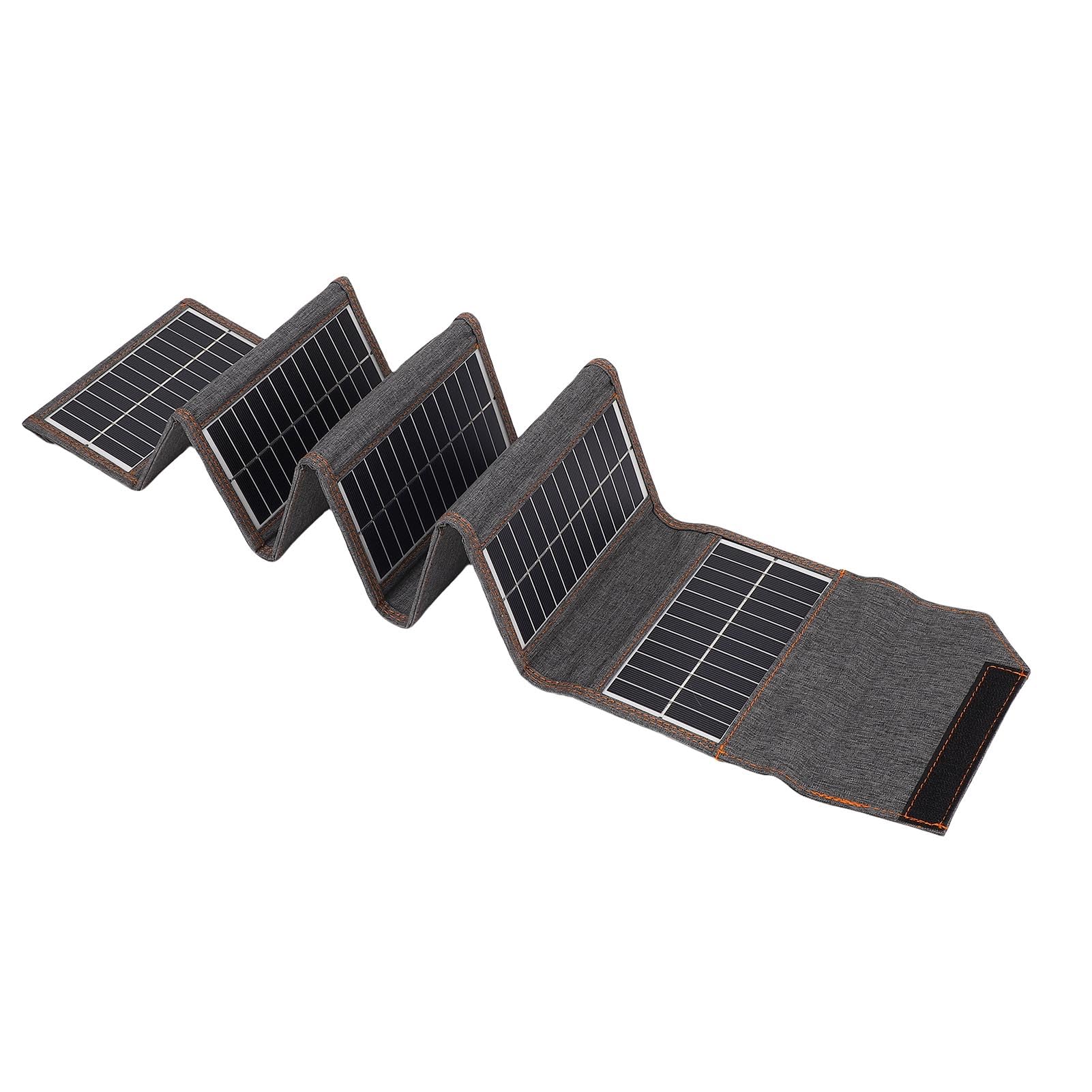 Paneles Solares Portátiles, Cargador de Paneles Solares Plegables, Cargador Solar de Silicio Monocristalino con Salida USB de 5 V, Ideal para Centrales Eléctricas, Teléfonos Móviles, Viajes
