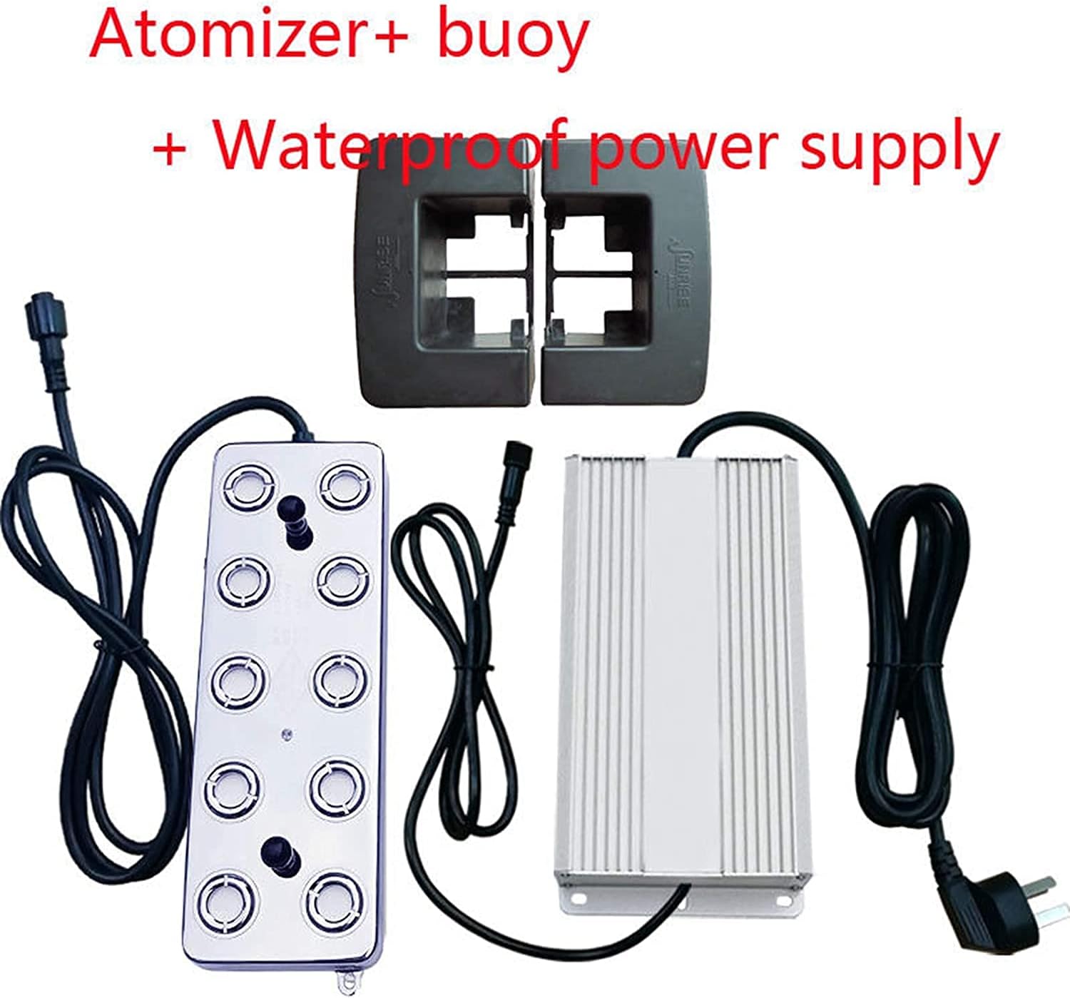 10 Head Ultrasonic Mist Maker 5000-7000ml/h Nebulizer Fogger Humidifier Great for Greenhouse Hydroponics Switching Power Supply