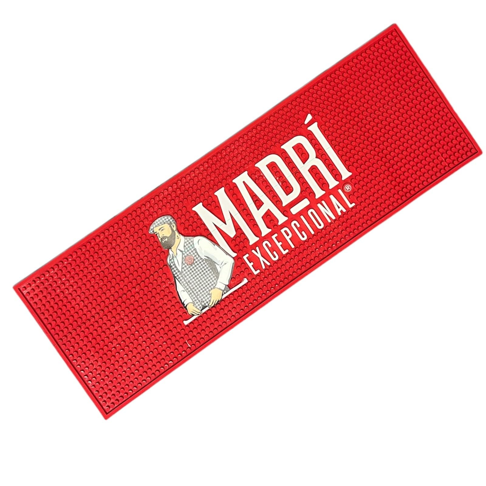 Laurie's Pub And Bar Accessories Red | Madri Exceptional Beer Rubber Bar Runner, 60 X 20 Cm