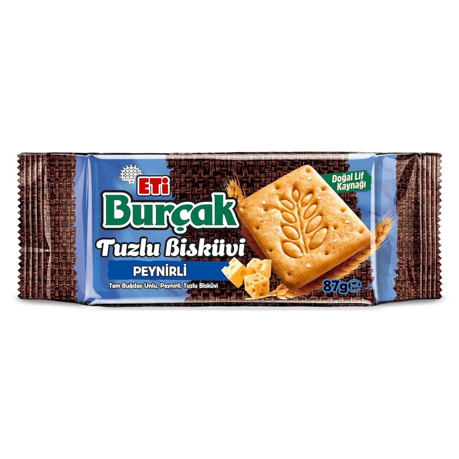 Eti Burçak Tam Buğday Unlu Peynirli Tuzlu Bisküvi 87 Gram
