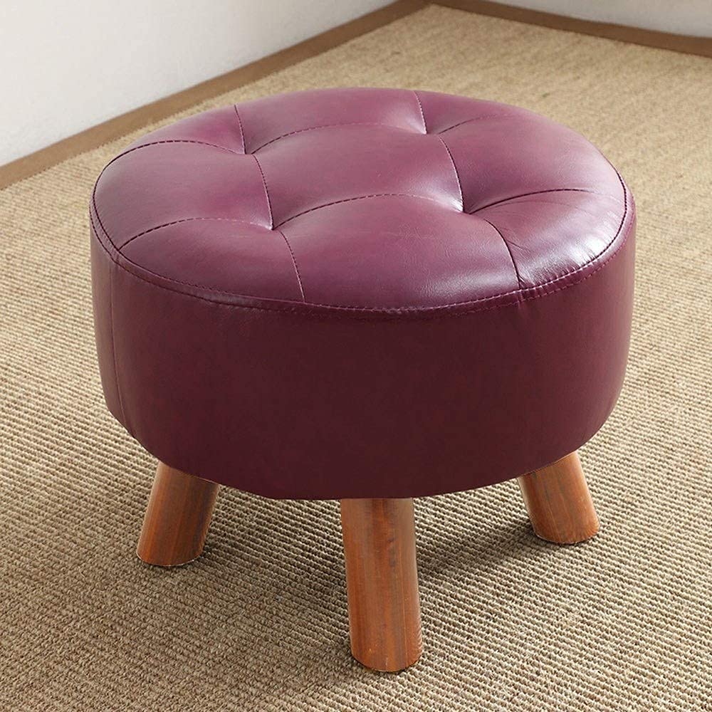 Repose-pieds rembourré en bois et banc de canapé ottoman moderne