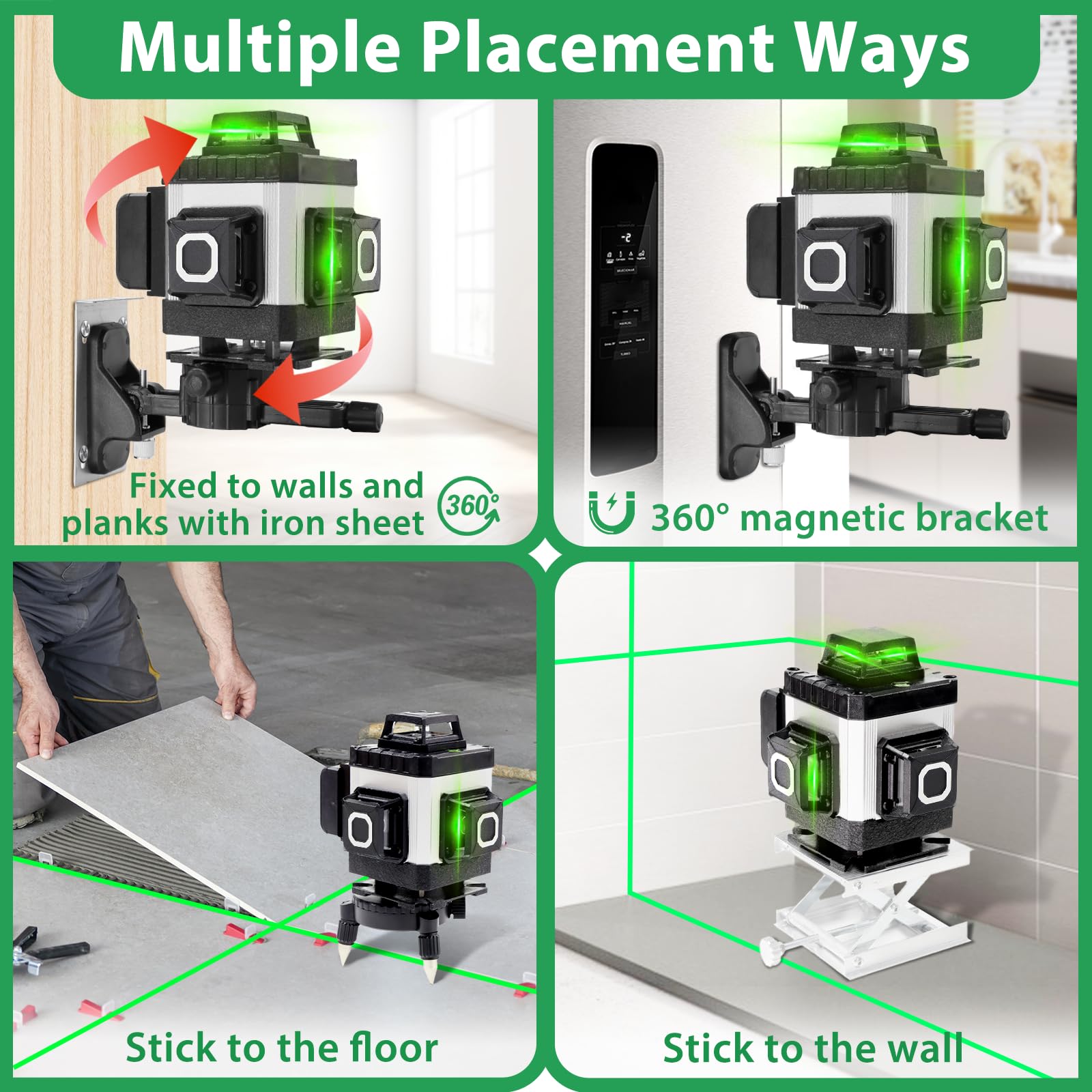4x360 Laser Level with Tripod - Renovation & DIY -5