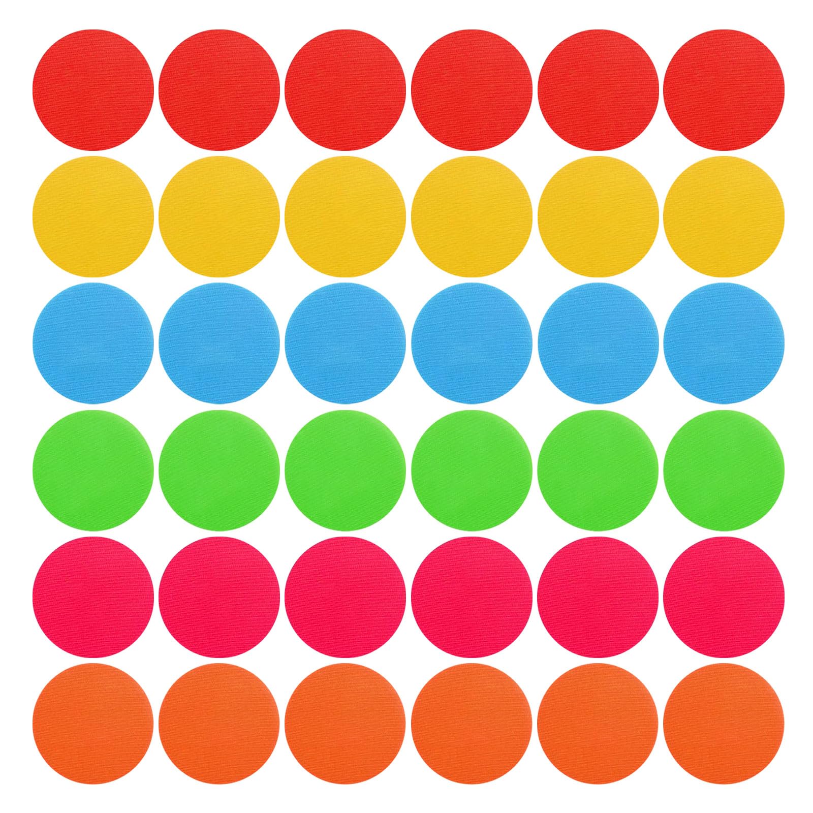 Carpet Spots 36 Pack Hook and Loop Floor Dots Classroom Sit Markers