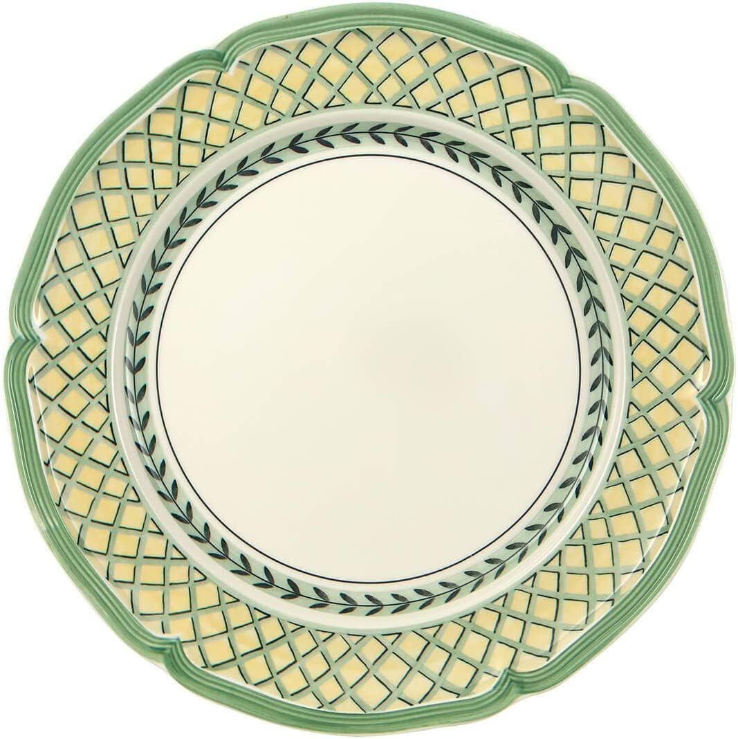 Villeroy & Boch 1022842620 French Garden - Set di 6 piatti piani e 4 cannucce in acciaio INOX, colore: Arancione