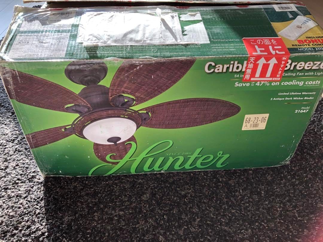 HUNTER(ハンター)シーリングファンライト お値引き【Hunter】シーリングファンライト ベースボール型