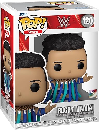 Funko Pop! WWE: Rocky Maivia - Figura de vinilo coleccionable de Dwayne The Rock Johnson, idea de regalo, producto oficial, para niños y adultos,