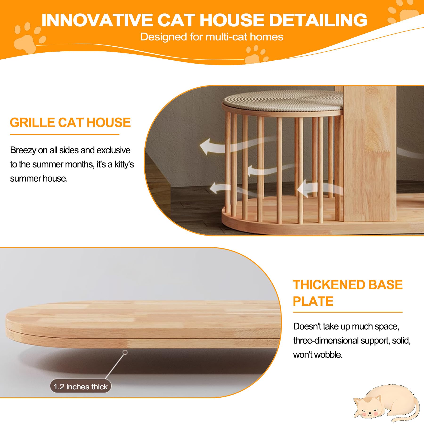 Tiragraffi Per Gatti XXL Alto 190 Cm - In Legno Massello, Con Sisal, Piattaforme E Capsula Trasparente
