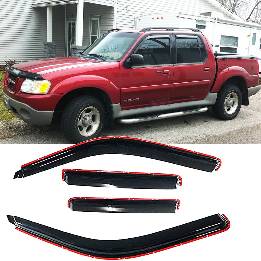 FOR 2013-19 FORD ESCAPE CLP ON SMOKE TNTED WNDOW VSOR RAN GUARD W