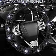 Sponsored You’re seeing this ad based on the product’s relevance to your search query.Learn more about this advertisement Soiftra Glitter Steering Wheel Cover, Universal Size 37-38 cm, Car Elastic Steering Wheel Protector, Glittering Diamonds, Black Rhinestones, Breathable, Non-Slip, Car Decoration Accessories for Most