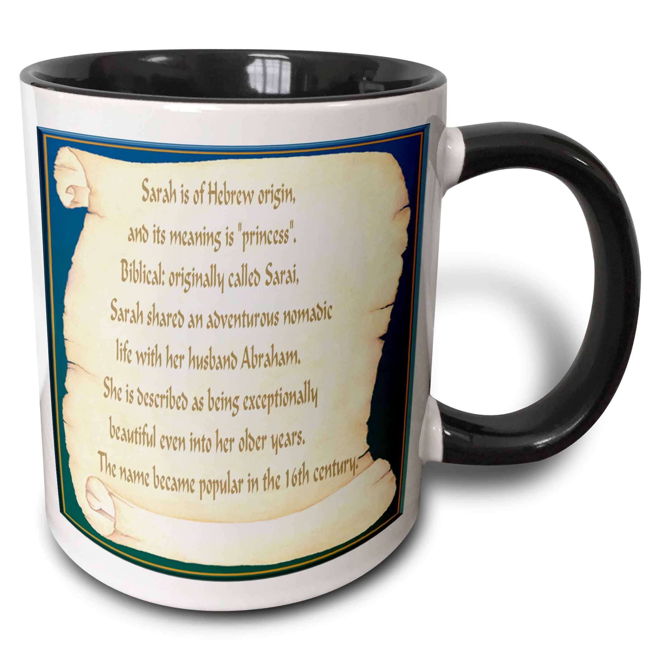 3dRose mug_16293_4 Sarah The Meaning Mug, Multicolor, 11 oz