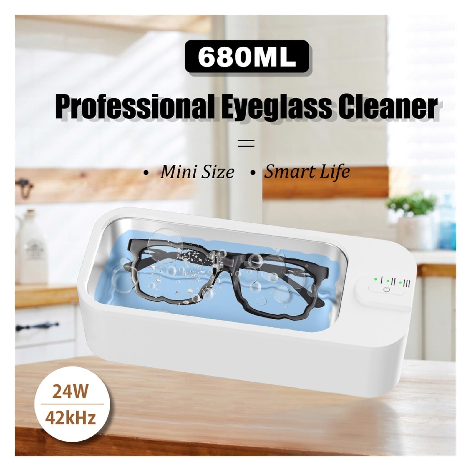 Ultrasonic Cleaner 42kH Ultrasonic Glasses Jewelry Cleaner 680ML Ultrasonic Cleaning Machine Ultrasound Washing Bath For Glasses
