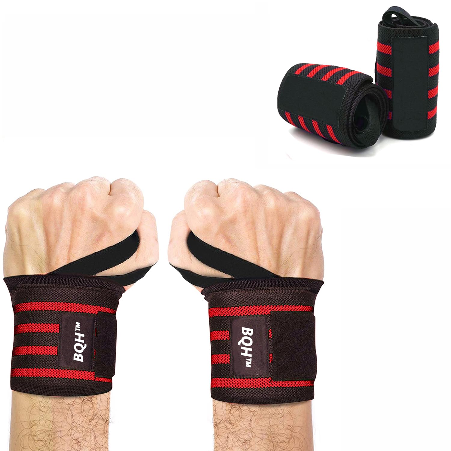 BQH Wrist Wraps Muscle Building Performance Training Gym Exercise Fitness Strap-image-42