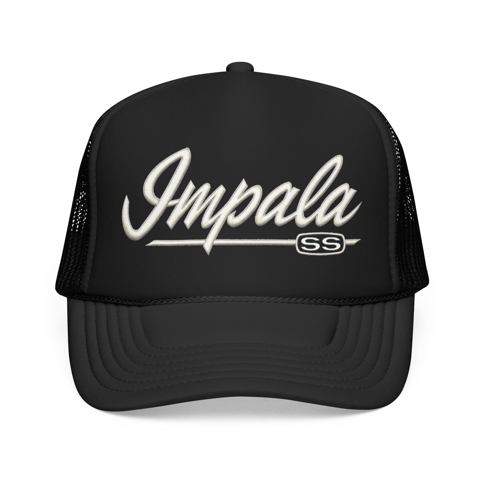 Impala SS Foam Trucker Hat – klasyczny skrypt snapback czapka z siateczką retro styl mięśni
