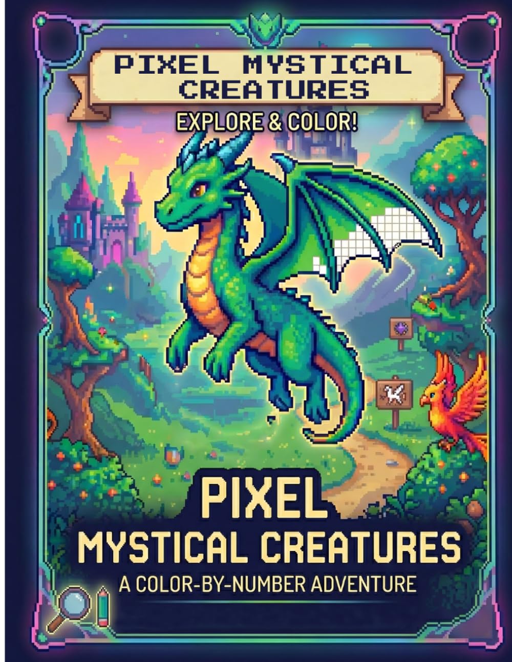 Pixel Mystical Creatures: A Color by Number Adventure: Mystical Creatures Pixel Art Collection