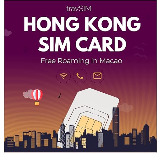 travSIM Hong Kong Data SIM Datos móviles de 12 GB a velocidades 4G5G Roaming gratuito en Macao Funciona en dispositivos iOS y Android Plan en
