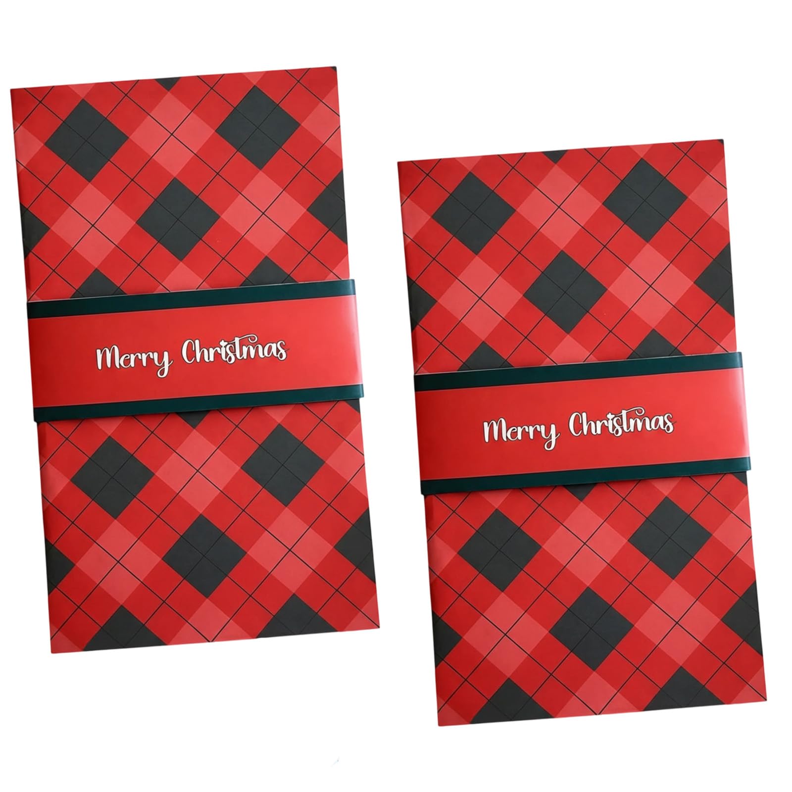 2 Pcs Christmas Card Gift Booklet, Handmade Waterfall Christmas Gifts Card Booklet, With 4 Slots Pull-Out for Xmas Family Friends, Holiday Party Supplies Gifts for Family Friends